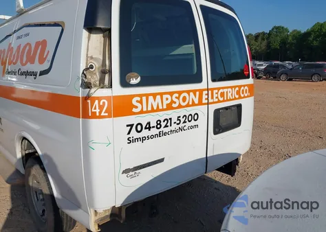 2018 Chevrolet Express 2500 Work Van from USA, damaged, VIN 1GCWGAFG7J1906173